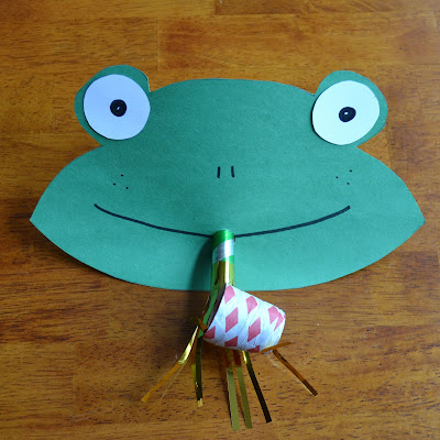 Frog Crafts for Toddlers - Funny Frog Face