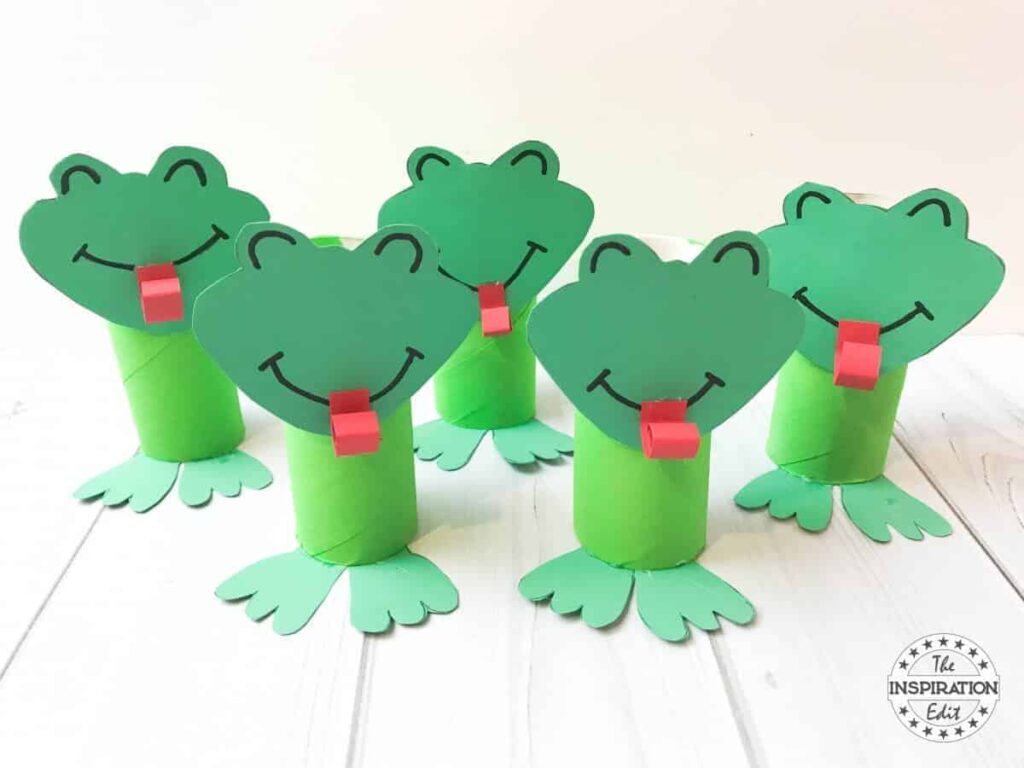 Frog Crafts For Toddlers - Super Cute Toilet Tube Frog