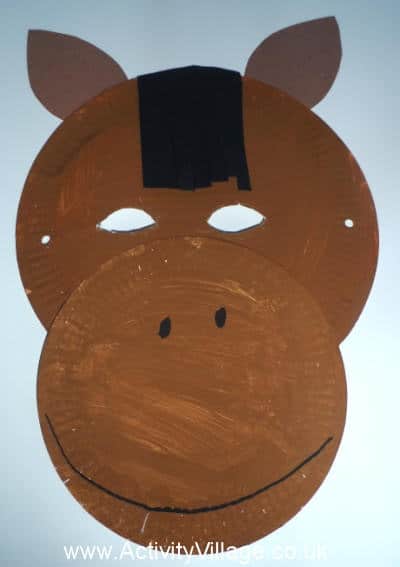 Horse Crafts for Preschoolers - Horse Mask Craft