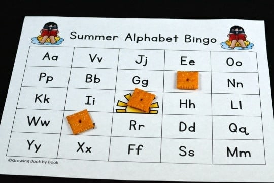 Letter Recognition Games For Preschoolers - Alphabet Bingo