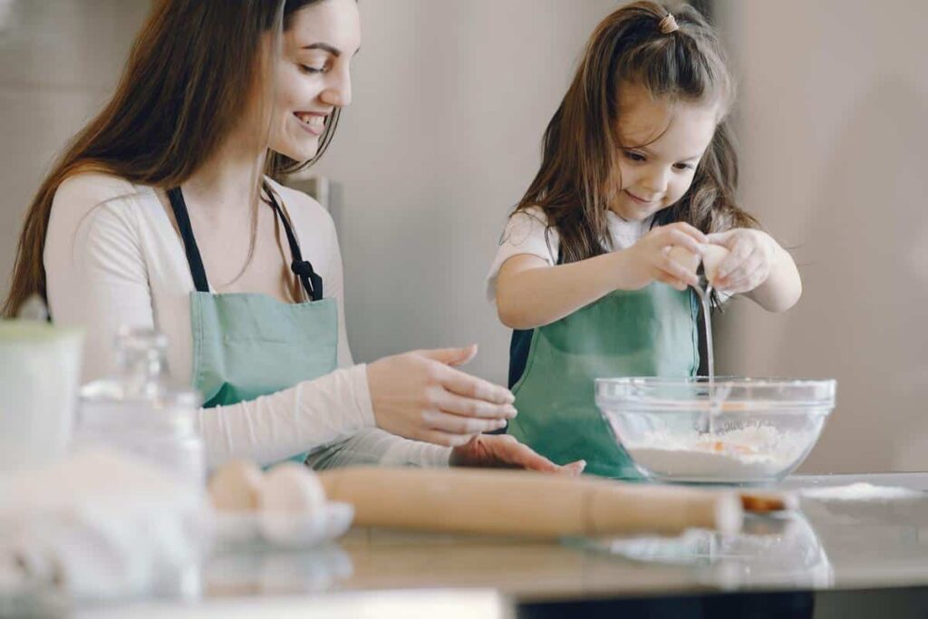 Math Activities For Preschoolers - Baking Together