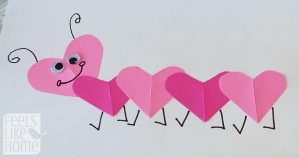 Zoo Animals Crafts for Toddlers - Heart Animal Crafts for Kids