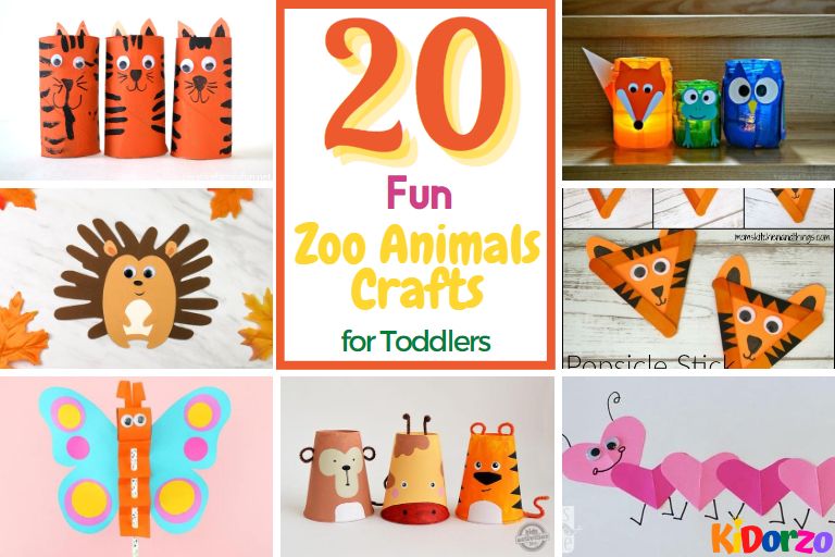 20 Easy Zoo Animals Crafts For Toddlers