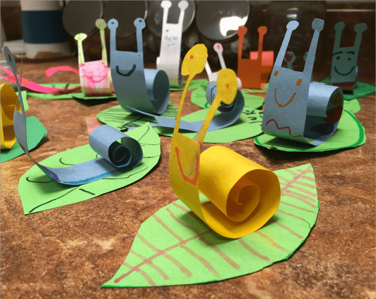 Zoo Animals Crafts for Toddlers - Snail Craft
