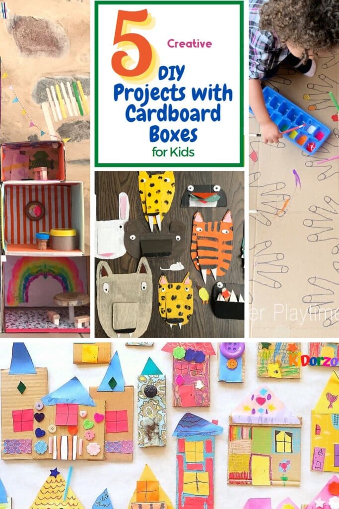 5 Creative DIY Projects with Cardboard Boxes for Kids | KiDorzo