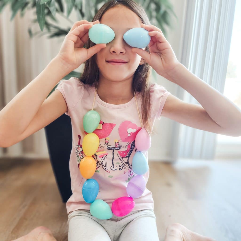 Letter E Crafts For Toddlers Egg Necklace