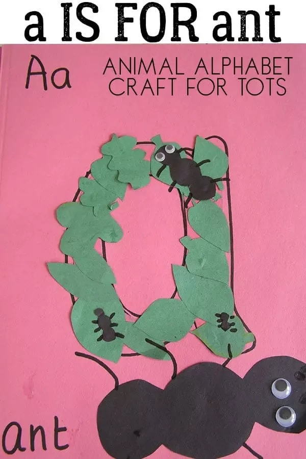 Letter A Crafts For Toddlers - A Is For Ant