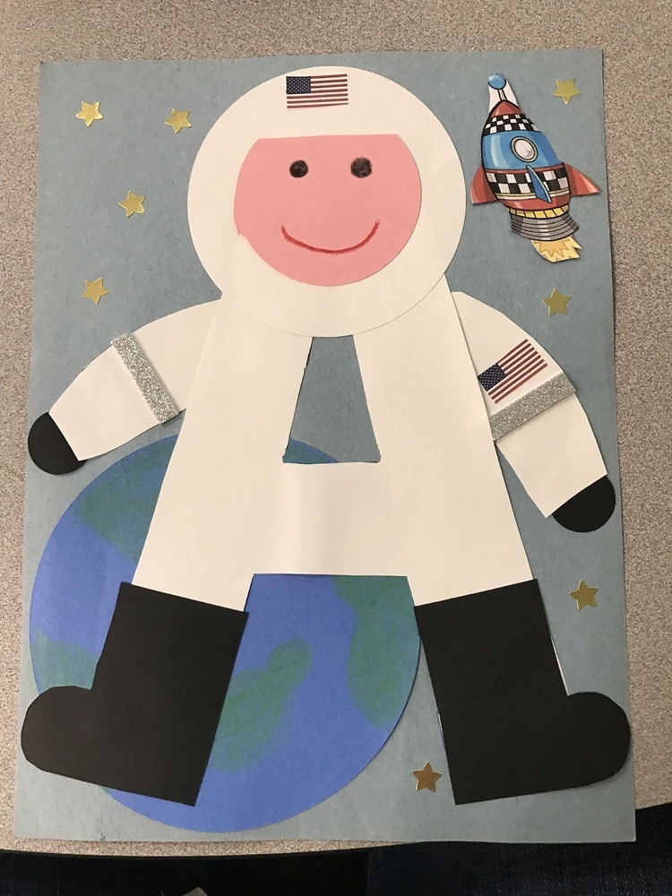 Letter A Crafts For Toddlers - A Is For Astronaut