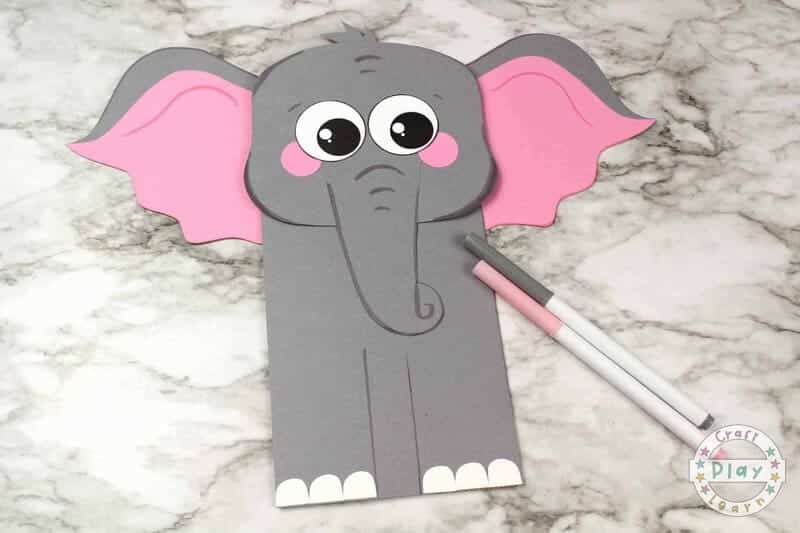 Letter-E-Crafts-For-Toddlers-Easy-Paper-Bag-Elephant-Puppet