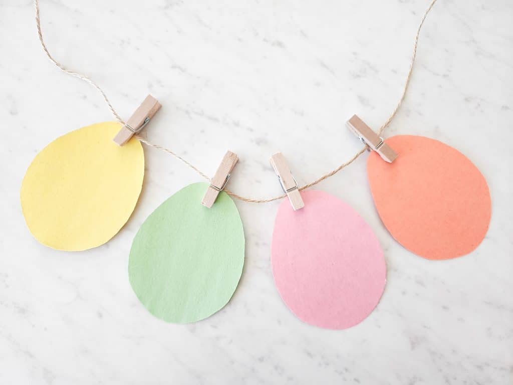 Letter E Crafts For Toddlers Egg Garland Paper Craft