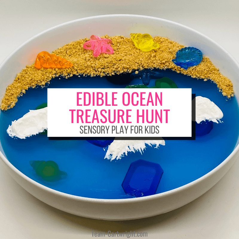 Letter U Crafts for Toddlers - Underwater Treasure Hunt Sensory Activity
