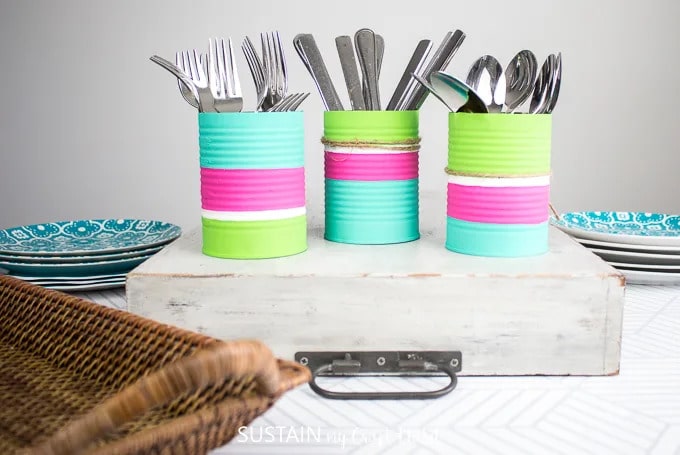 Letter U Crafts for Toddlers - Upcycled Utensil Holder