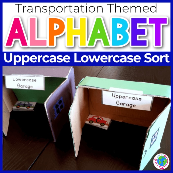Letter U Crafts for Toddlers - Uppercase and Lowercase Letter Sorting Activity