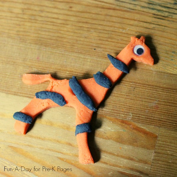 Tiger Activities for Preschoolers - Tiger Playdough