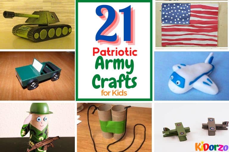 21 Patriotic Army Crafts for Kids