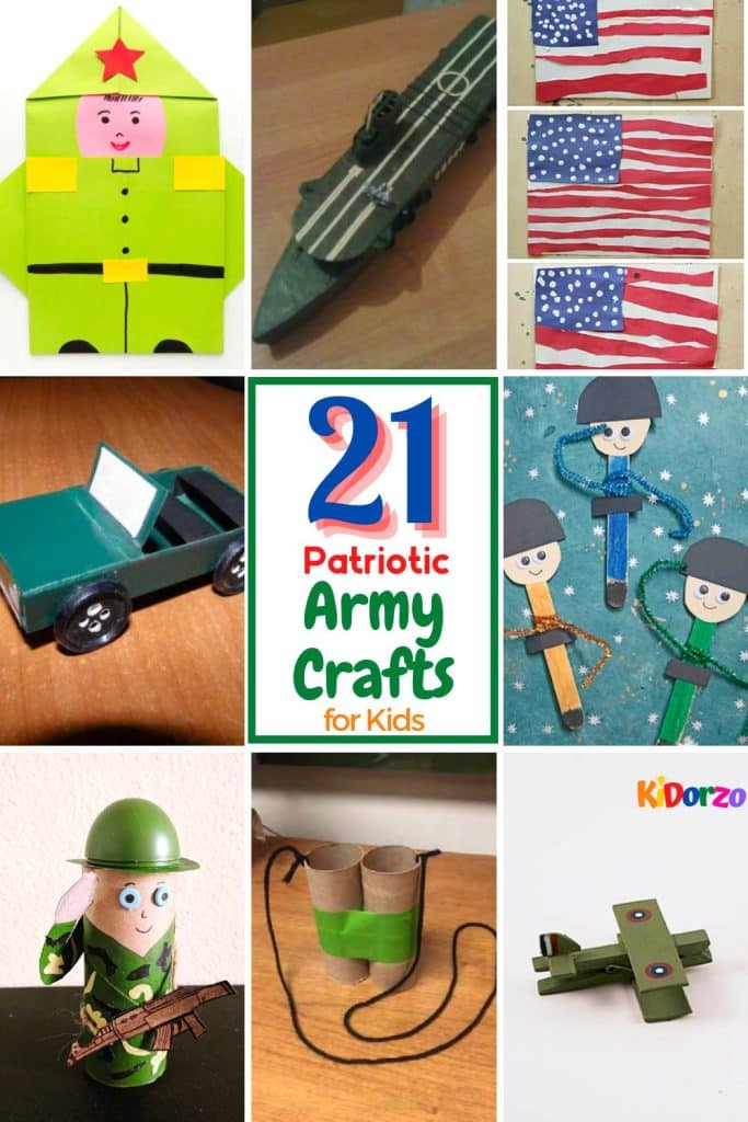 21 Patriotic Army Crafts for Kids