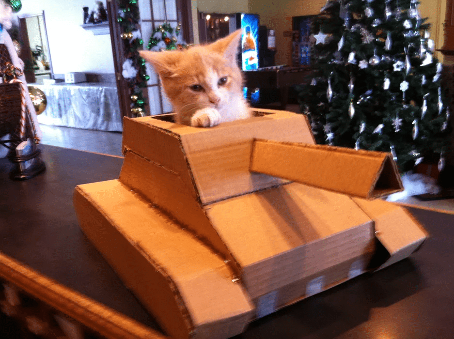 Army Crafts for Kids - Cardboard Box Tank