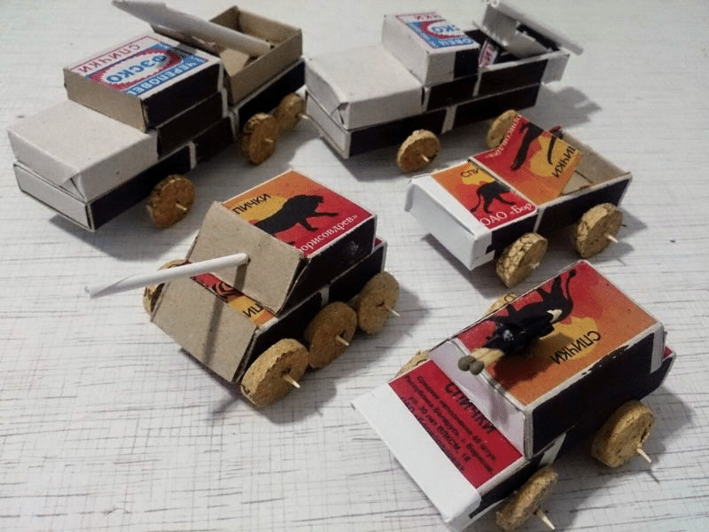 Army Crafts for Kids - Matchbox War Machines