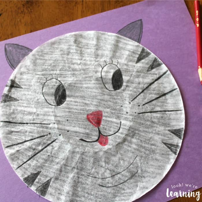 Cat Crafts for Toddlers - DIY Cat Coffee Filter Craft