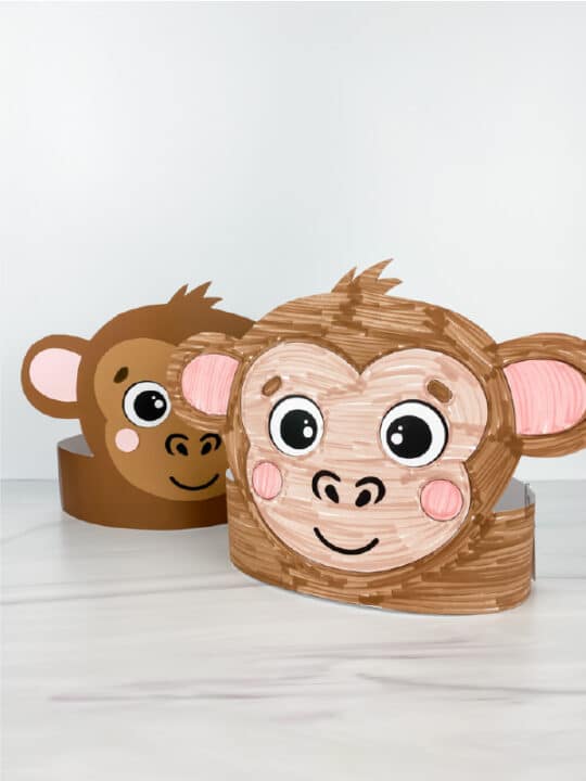 Monkey Crafts For Toddlers - Monkey Hat