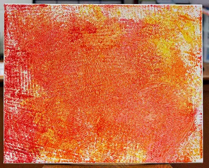 Messy Play Ideas for Toddlers - Corn Painting