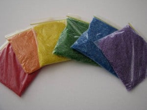 Messy Play Ideas for Toddlers - Rainbow Rice Bags