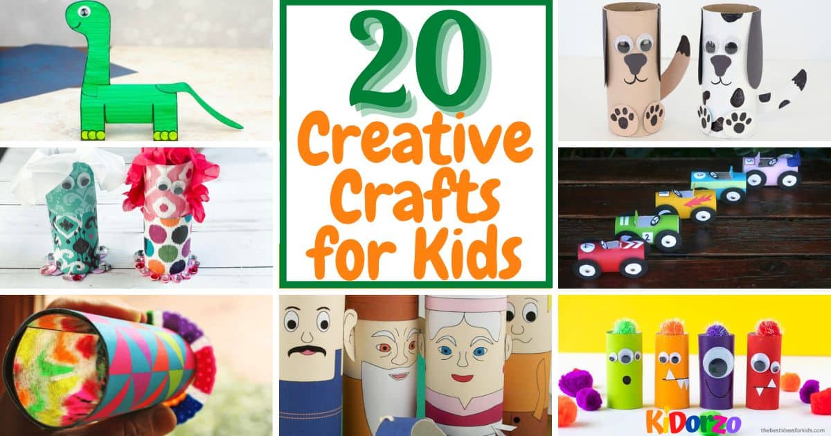 Art with Toilet Paper Tubes: 20 Creative Crafts for Kids