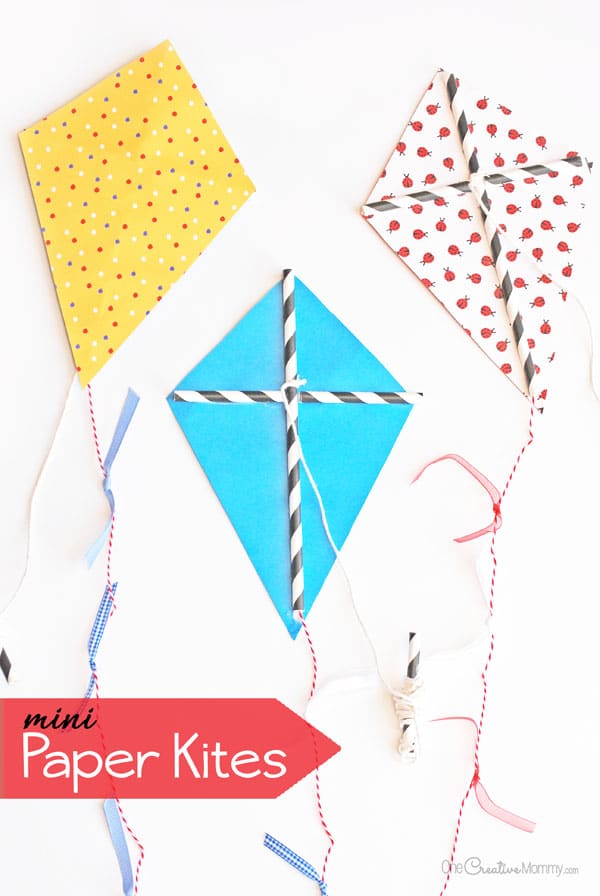 Kite Crafts For Toddlers - Mini Paper Kites