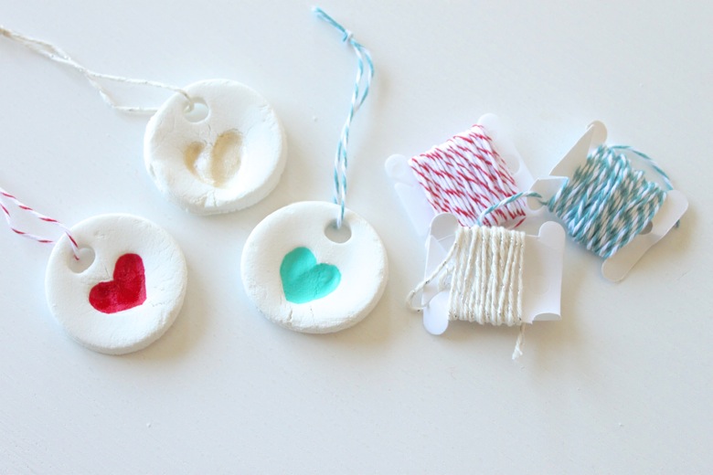 Ornaments Crafts for Toddlers - Fingerprint Heart Ornaments