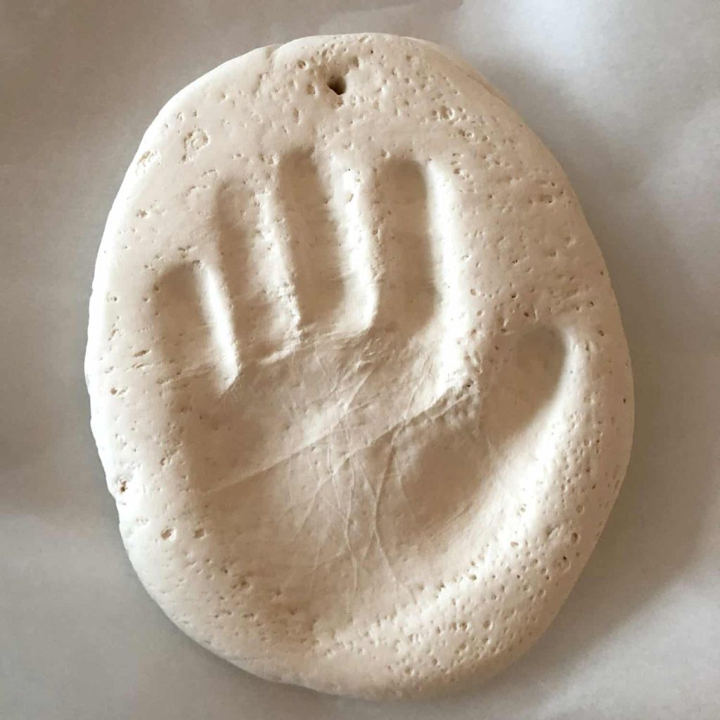 Ornaments Crafts for Toddlers - Handprint Clay Ornament Craft